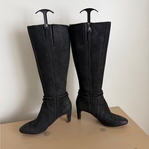 Ecco Black Heeled Boots